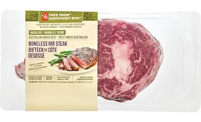 President's Choice Free From Boneless Rib Steak