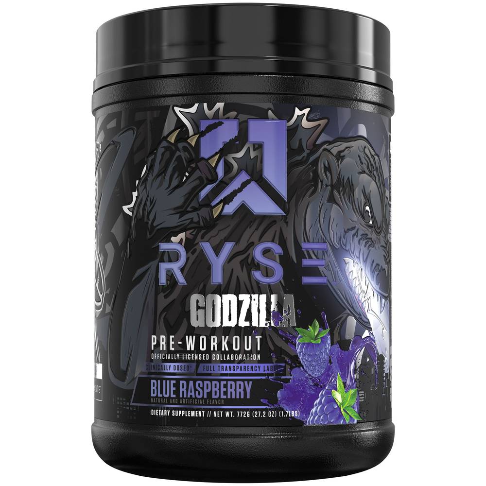 Ryse Godzilla Pre-Workout (27.2 oz) (blue raspberry)