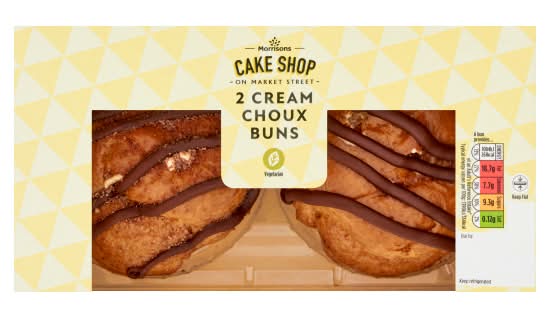 Morrisons Cream Choux Buns (2 pack)