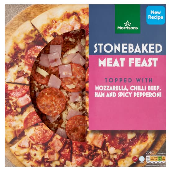 Morrisons Stonebaked Meat Feast (313g)