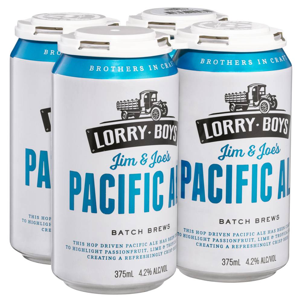 Lorry Boys Pacific Ale Can 375mL X 4 pack