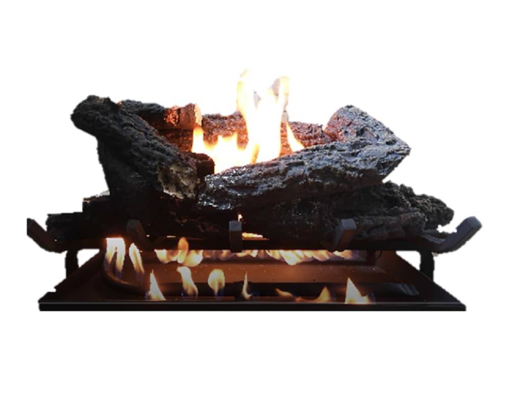 Master Forge 24-in 55000-BTU Natural Gas Dual Vented Gas Fireplace Logs | VL-VO24DL