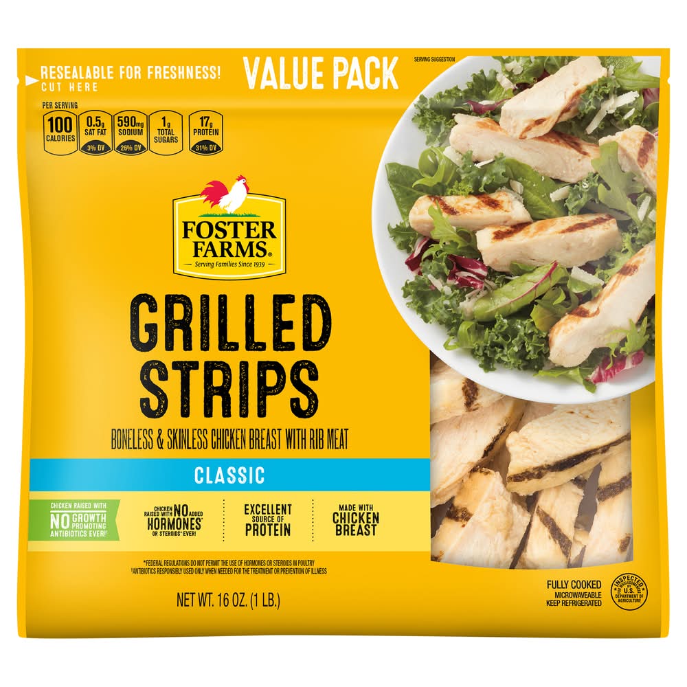 Foster Farms Classic Grilled Strips Value pack (16 oz)