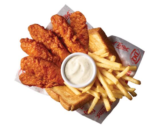 6 Pc -Buffalo Sauced & Tossed Ck Strip Basket