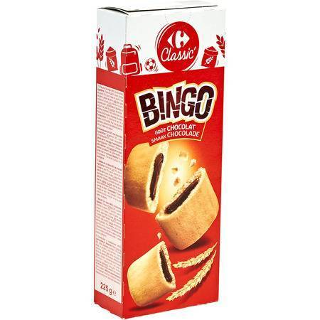 Carrefour Classic' - Bingo biscuits fourrés (chocolat)