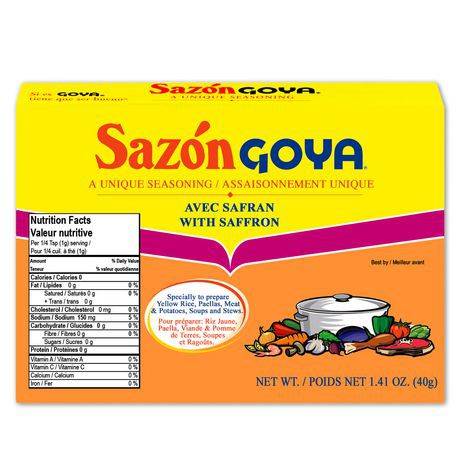Sazon Goya Unique Seasoning With Saffron (40 g)
