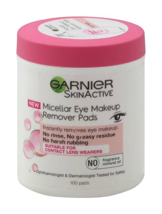 Garnier Skinactive Micellar Eye Makeup Remover Pads (100 ct)