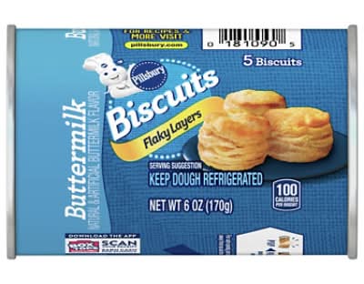 Pillsbury Flaky Layers, Buttermilk (6 oz, 5 ct)