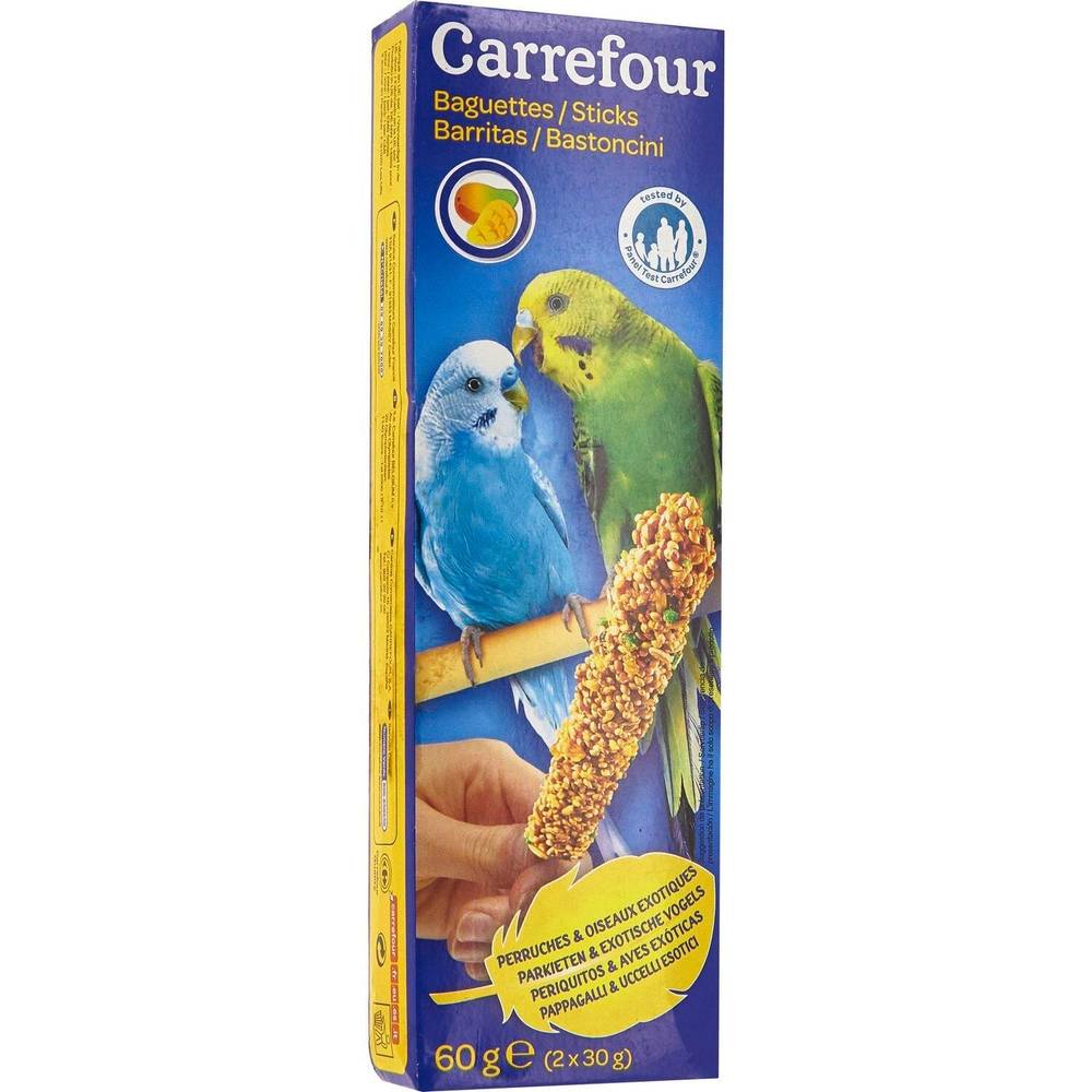Carrefour - Baguettes pour perruches aux fruits