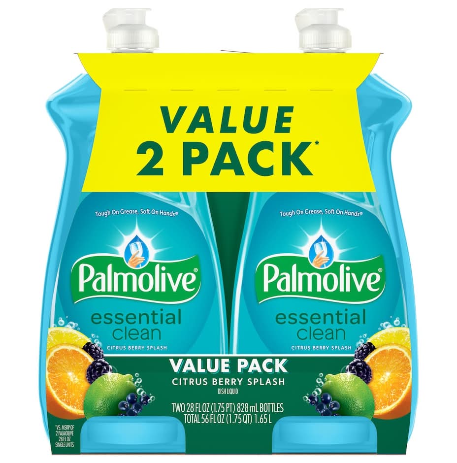 Palmolive Essential Clean Liquid Dish Soap, Citrus Berry Splash, Blue (28 fl oz, 2 ct)