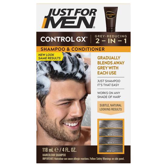 Just For Men 2-in-1 Grey-Reducing Shampoo & Conditioner