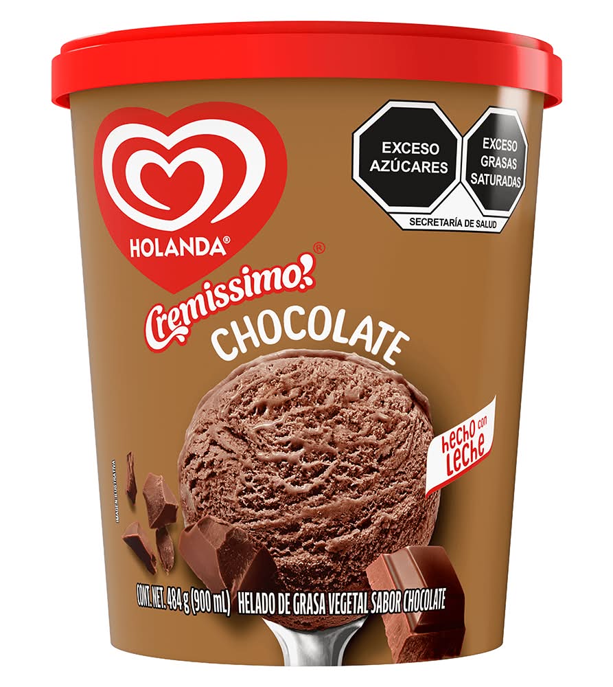 Holanda · Cremissimo helado, chocolate (900 ml)