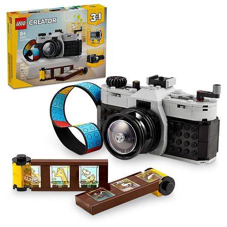 LEGO Creator 3-in-1 Retro Camera Toy For Kids, Multicolor