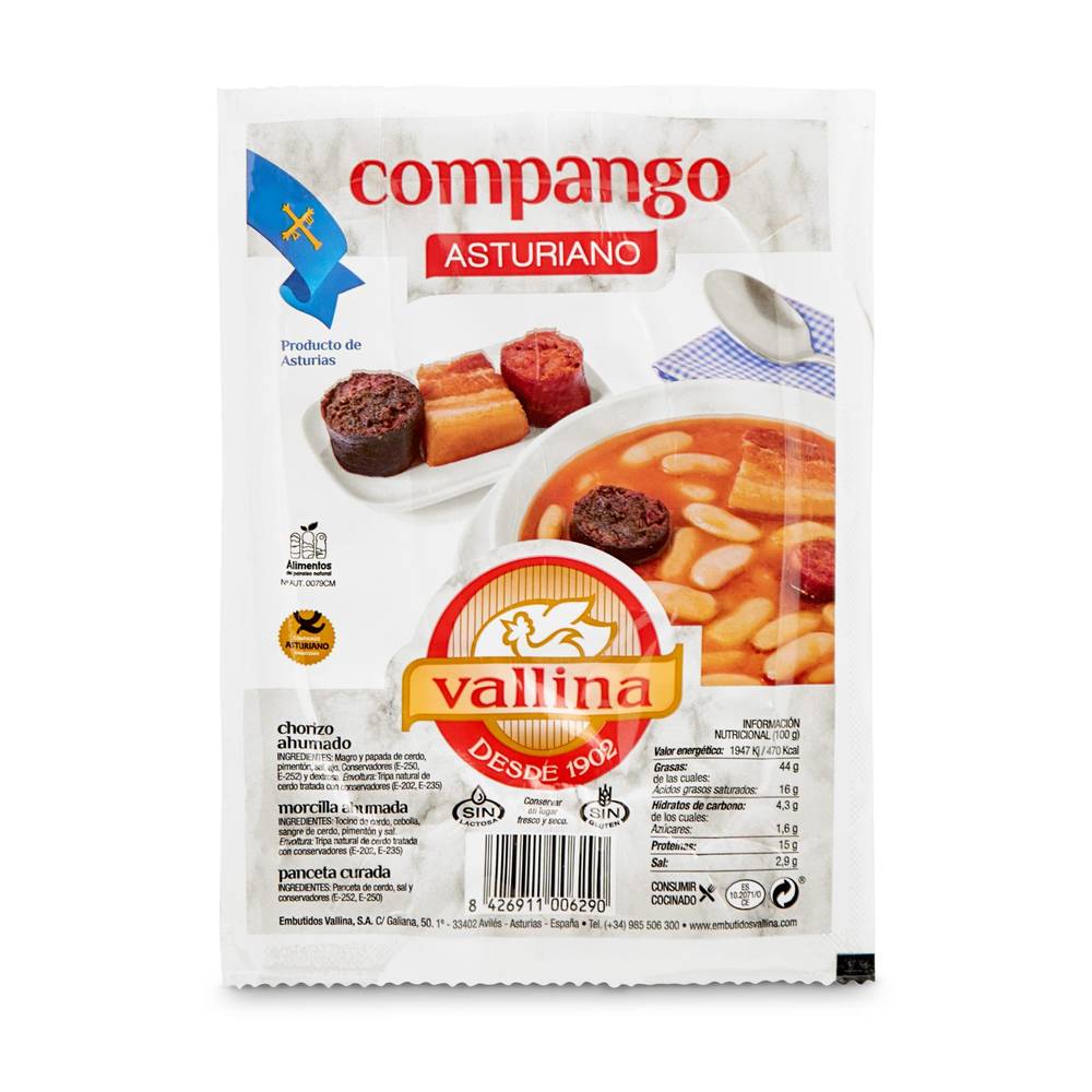 Compango Asturiano Vallina Bolsa 250 G