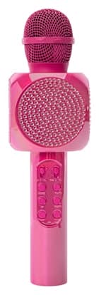 Bluetooth® Karaoke LED Bling Mic With Speaker Karaoke Pink