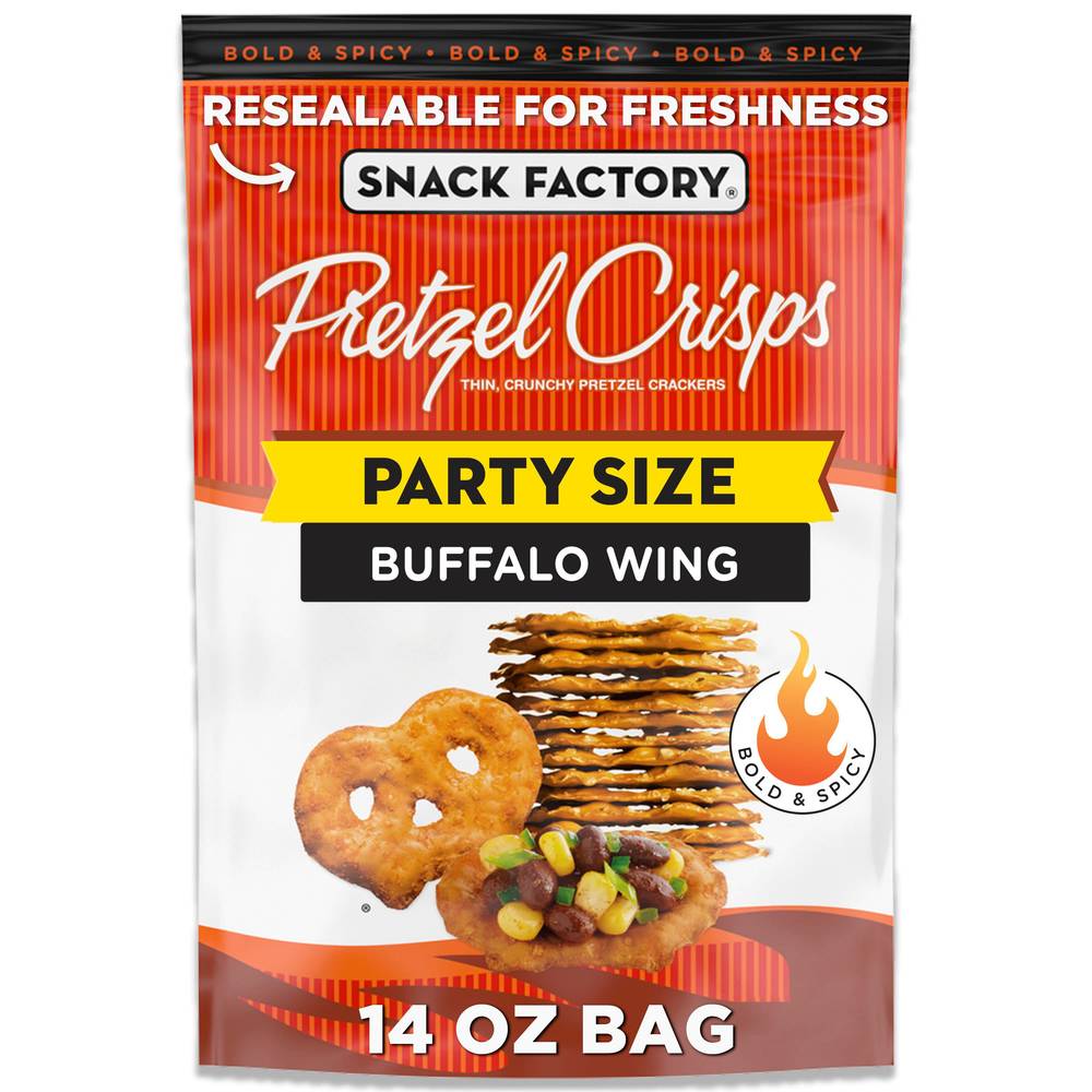 Snack Factory Pretzel Crisps Buffalo Wing Party Size (14 oz)