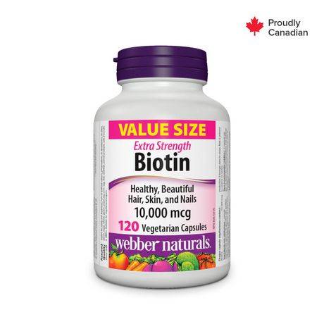 Webber Naturals Extra Strength Biotin 10,000 Mcg (120 ct)