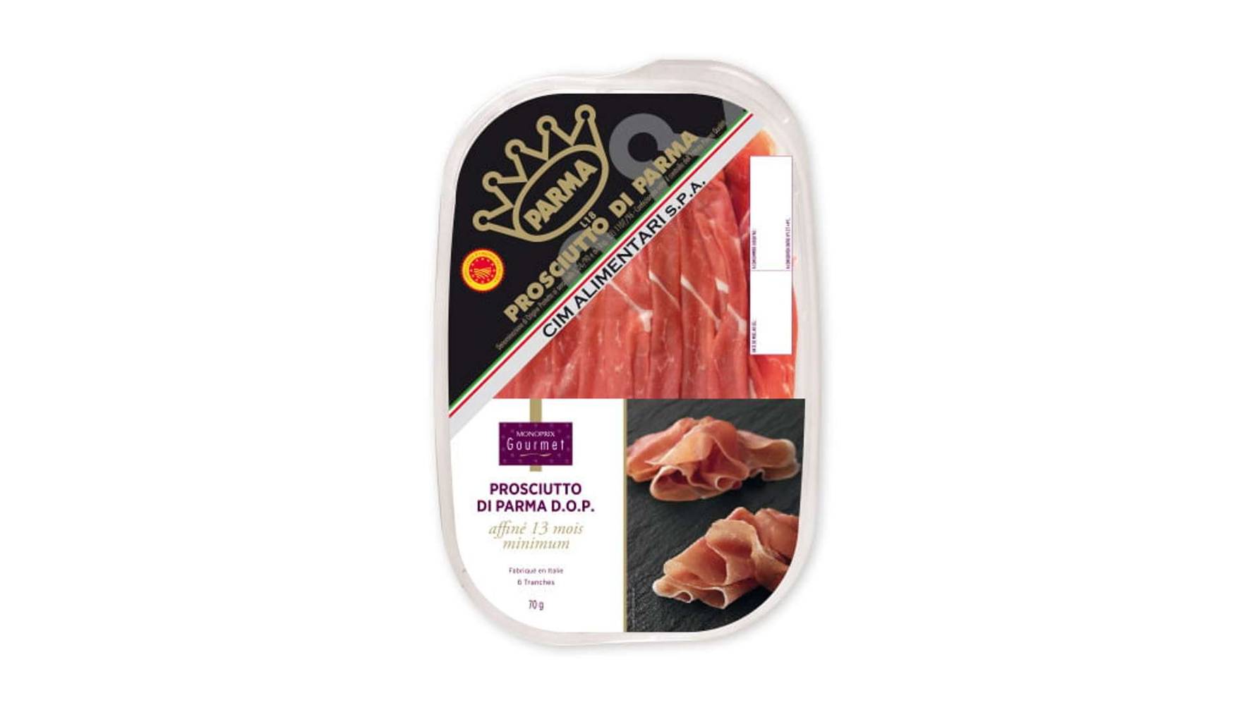 Monoprix Gourmet - Jambon de parme aop affiné 13 mois minimum (6)