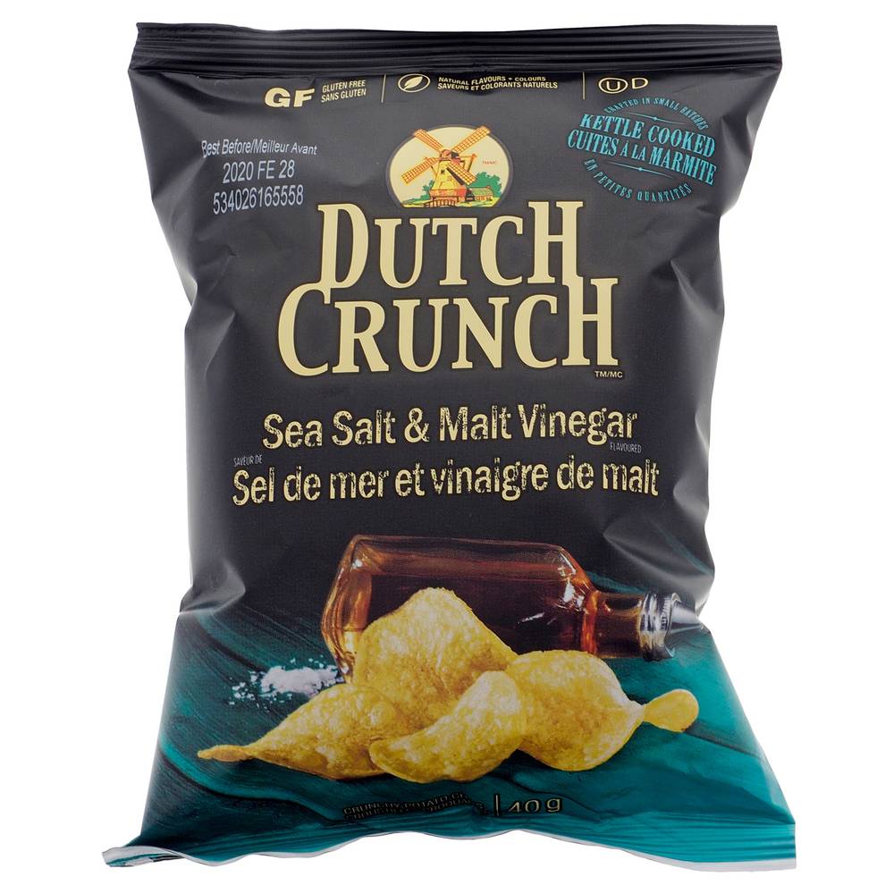 Dutch Crunch Potato Chips (sea salt -malt vinegar)