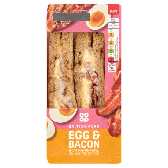 Co-Op Egg & Bacon Sandwich