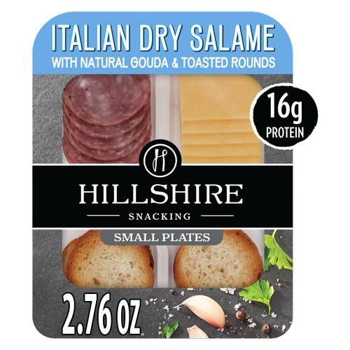 Hillshire Italian Dry Salame With Natural Gouda Cheese & Toasted Rounds Snacking (2.76 oz)