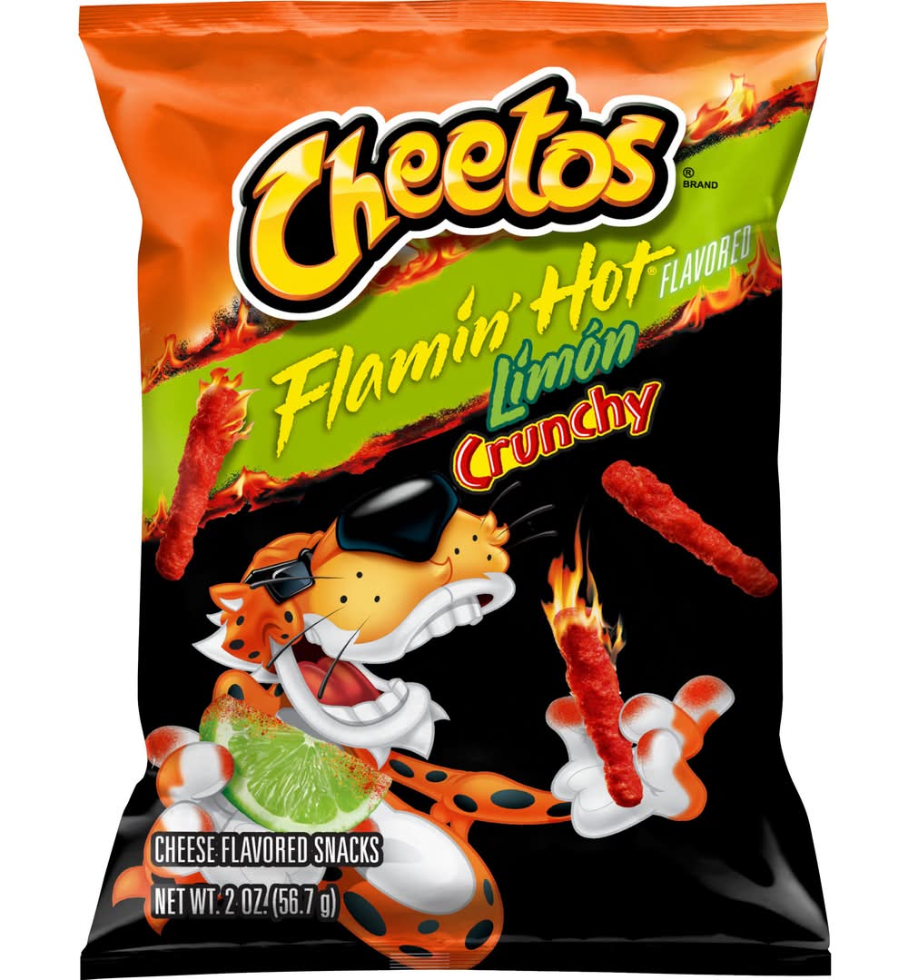 Cheetos Crunchy Snacks, Flamin' Hot Limón Cheese (2 oz)