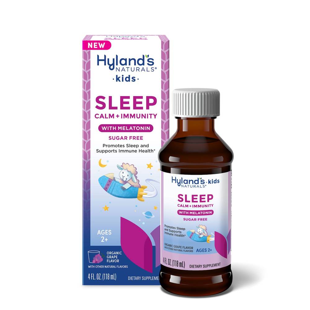 Hyland's Kids Sleep Calm + Immunity Support Liquid, Grape (4 fl oz)