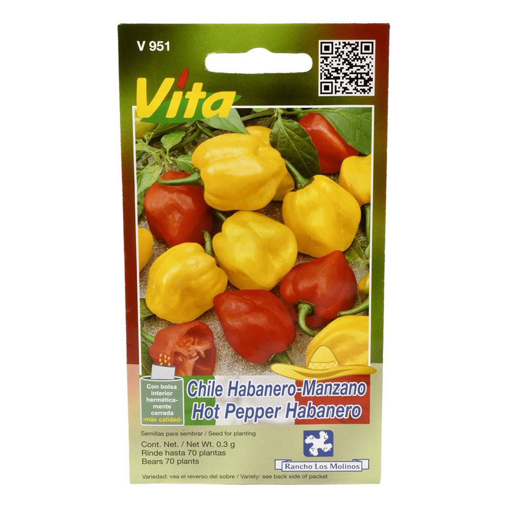 Hortaflor semillas de chile habanero-manzano h951