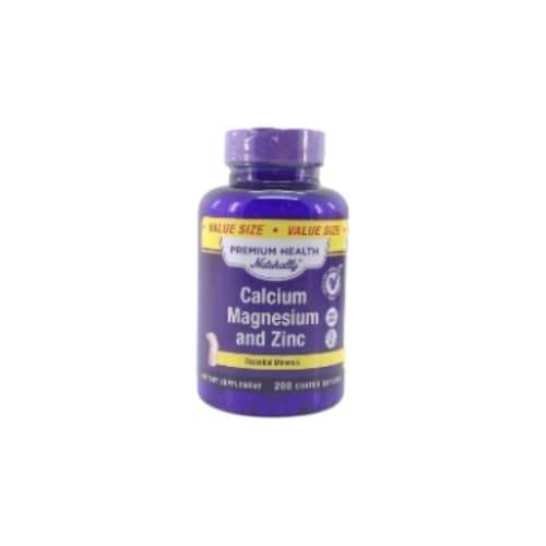 Premium Health Naturally Calcium Magnesium & Zinc (200 ct)