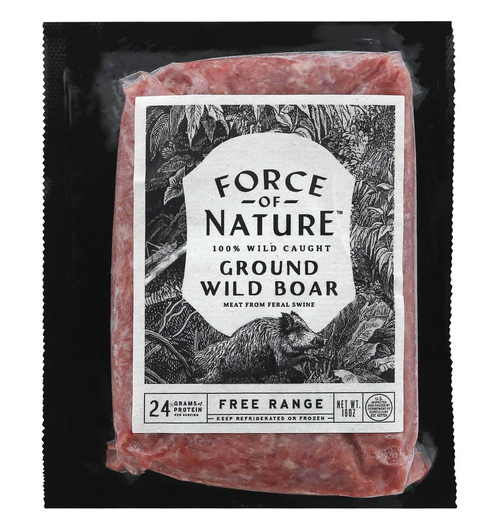 Force of Nature Meats Ground Wild Boar (16 oz)