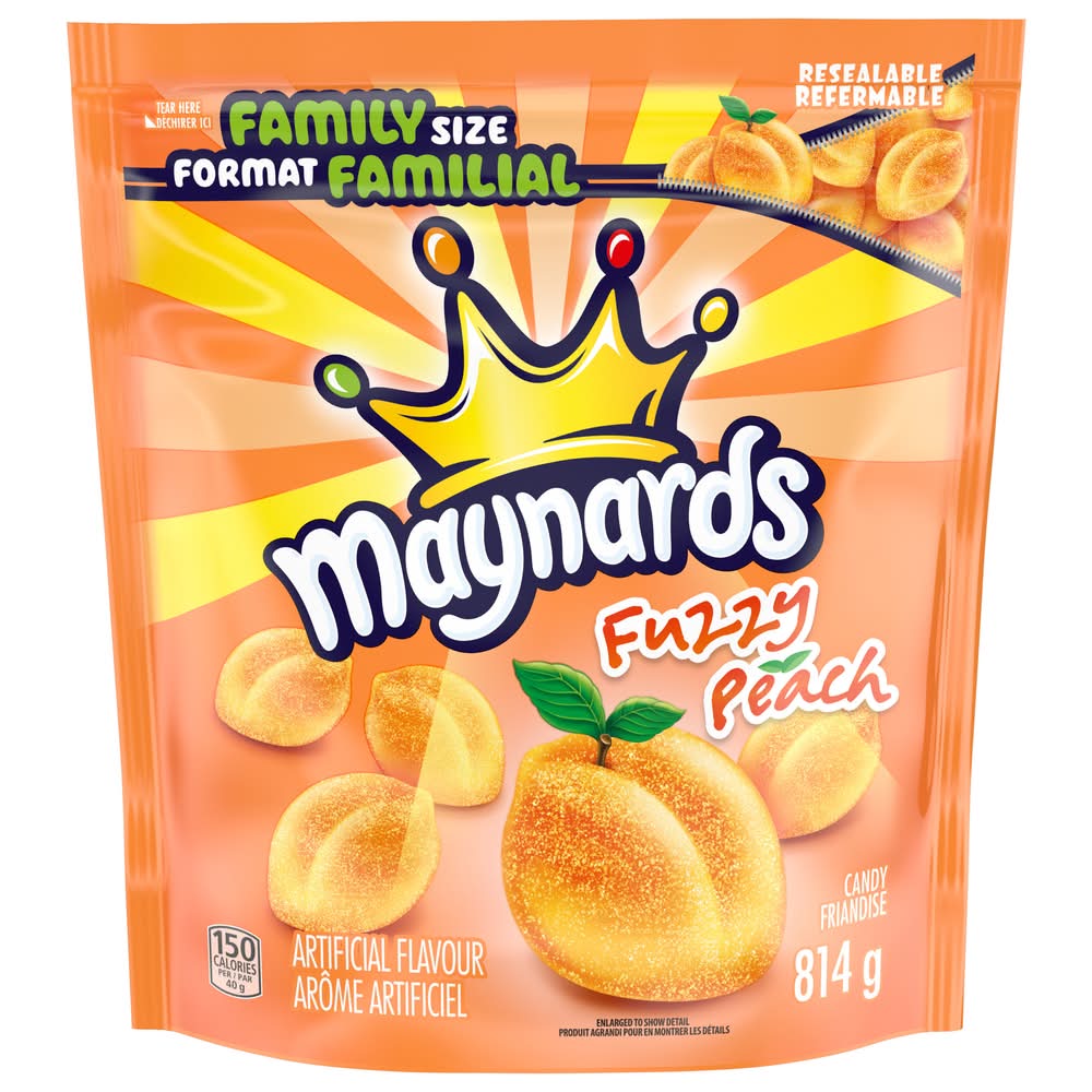 Maynards Bassetts Gummy Candy, Peach (814 g)