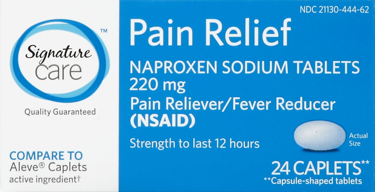 Signature Pain Relief 220 mg Naproxen Sodium Caplets (1.4 lbs)