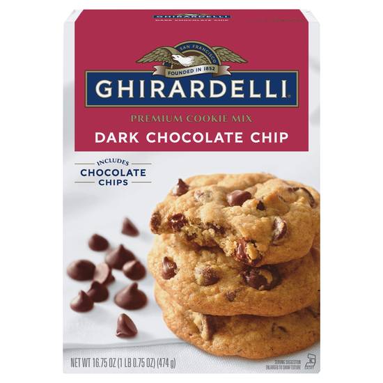 Ghirardelli Premium Dark Chocolate Chip Cookie Mix