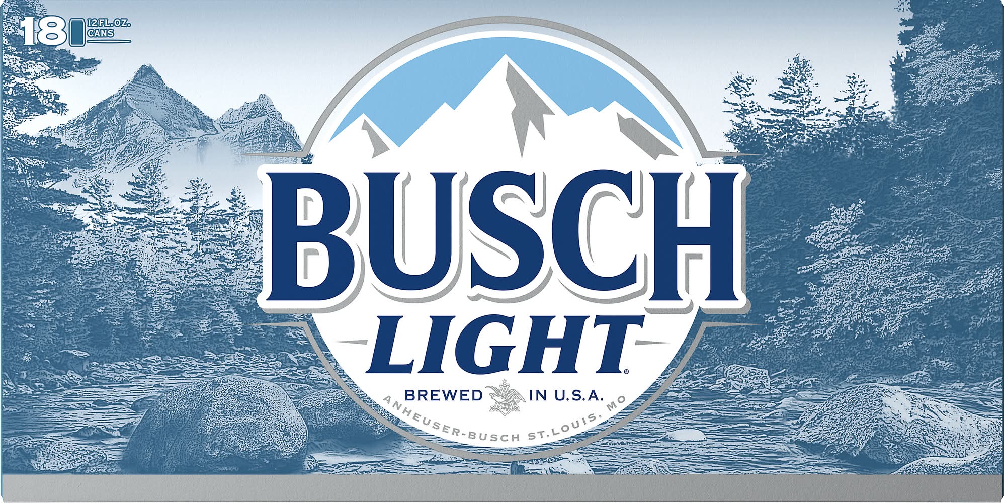 Busch Light Cold & Smooth American Lager Beer (18 x 12 fl oz)