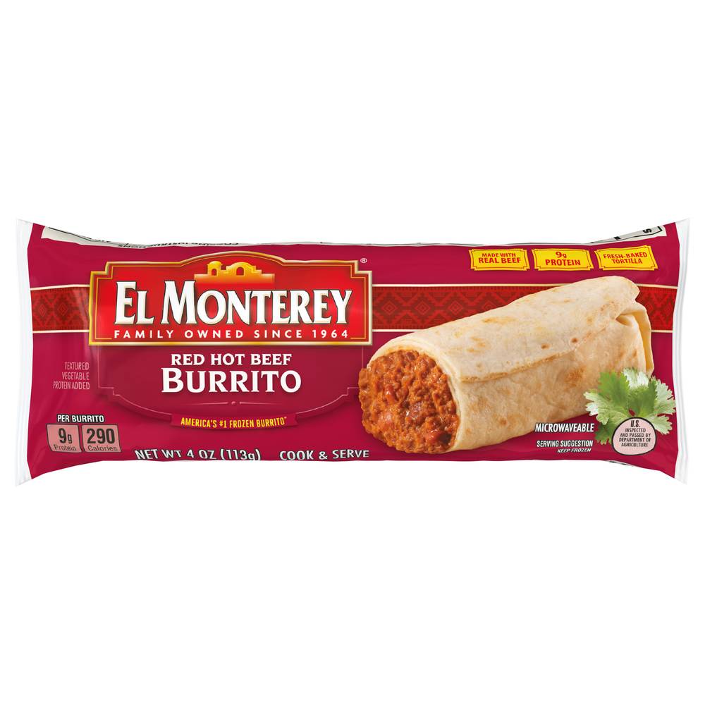 El Monterey Red Hot Beef Burrito Single Serve (4 oz)