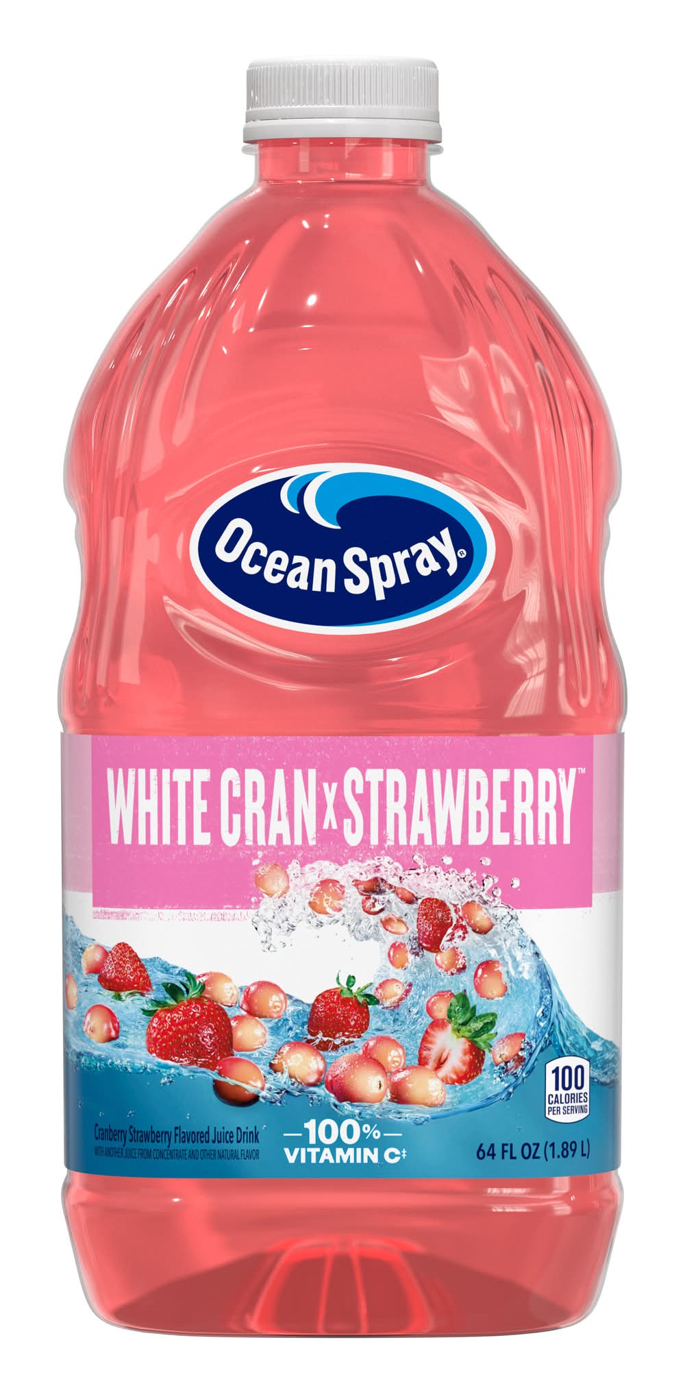 Ocean Spray Flavored Juice Drink, White Cran X Strawberry (64 fl oz)
