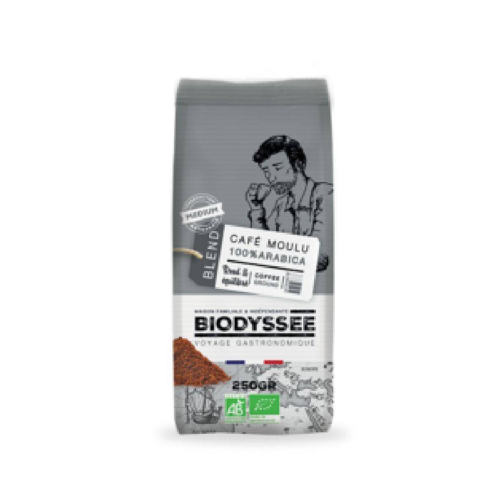 Cafe moulu 100% arabica medium 250g - BIODYSEE - BIO