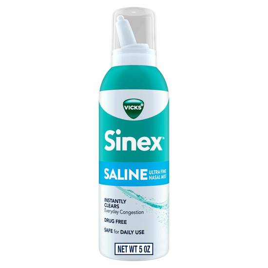 Vicks Sinex SALINE Ultra Fine Nasal Spray Mist, 5 OZ