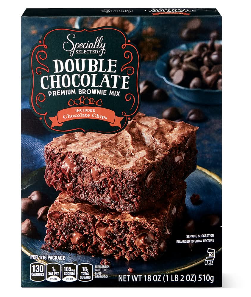 Specially Selected Premium Brownie Mix, Double Chocolate (18 oz)