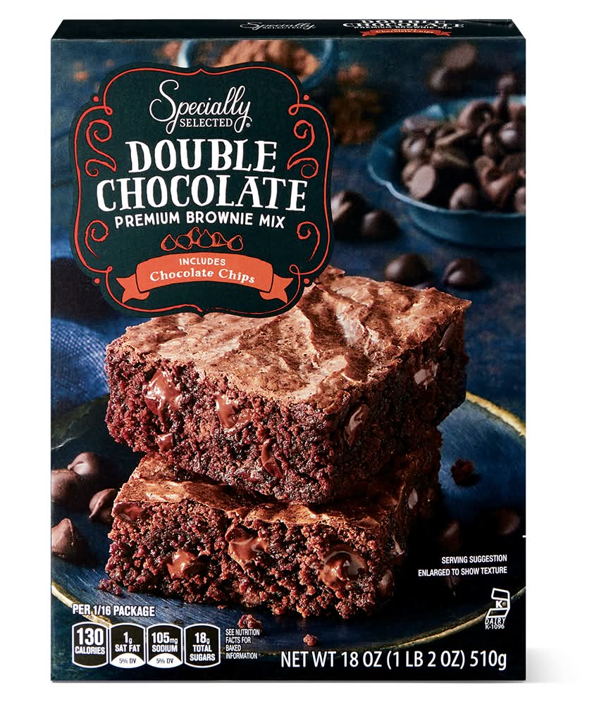 Specially Selected Premium Brownie Mix, Double Chocolate (18 oz)