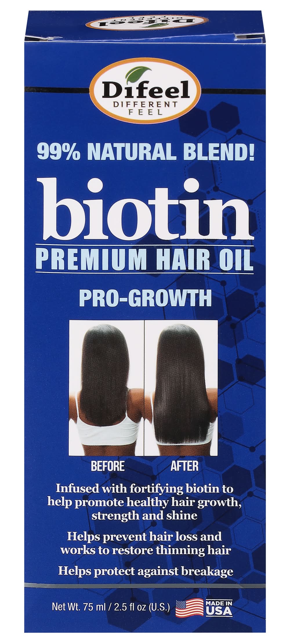 Difeel Pro-Growth Biotin Premium Hair Oil (2.5 fl oz)