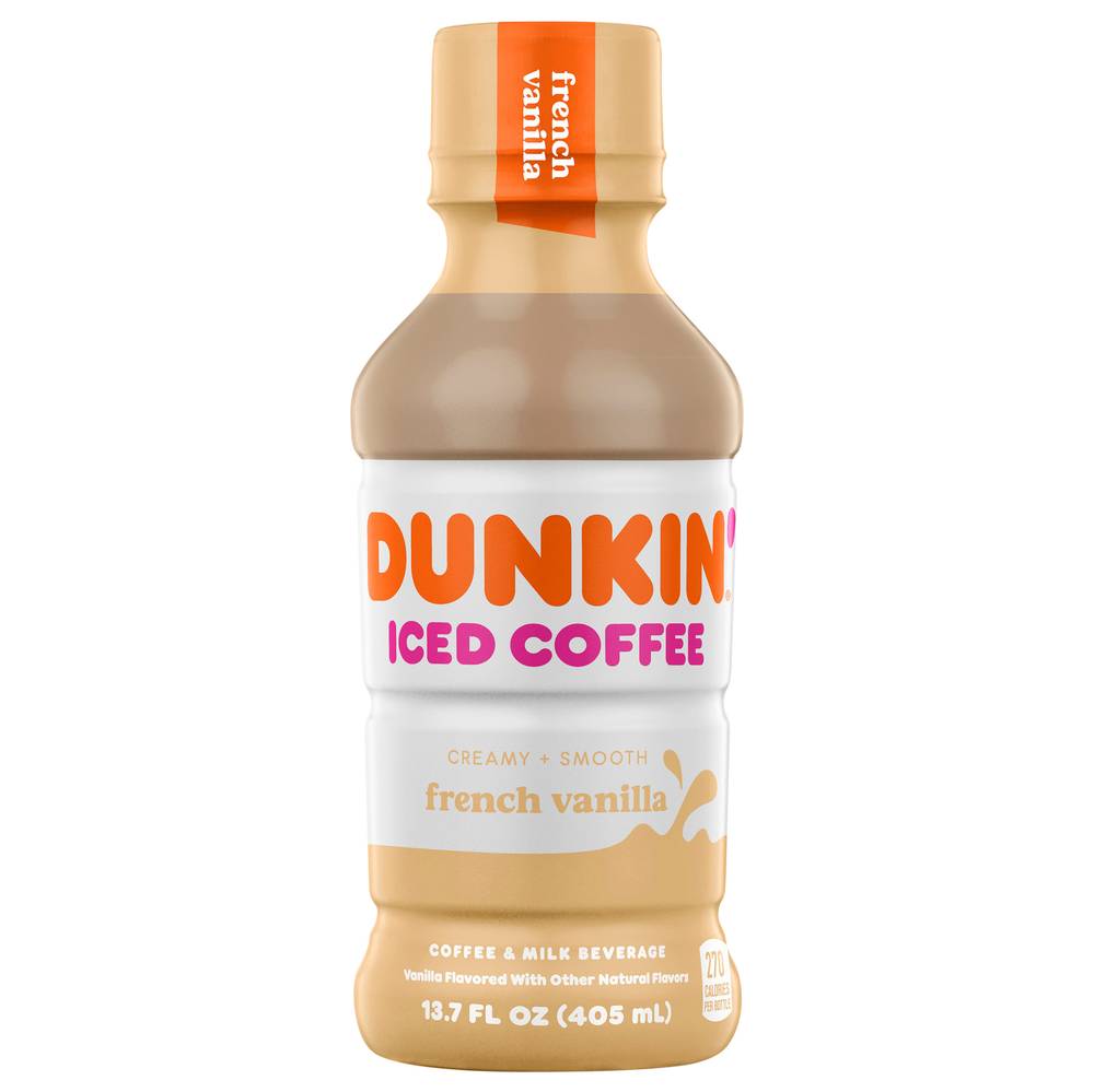 Dunkin' Iced Coffee, French Vanilla (13.7 fl oz)