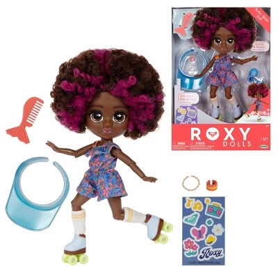 Roxy Roller Skating Core Fashion Doll, 7 in