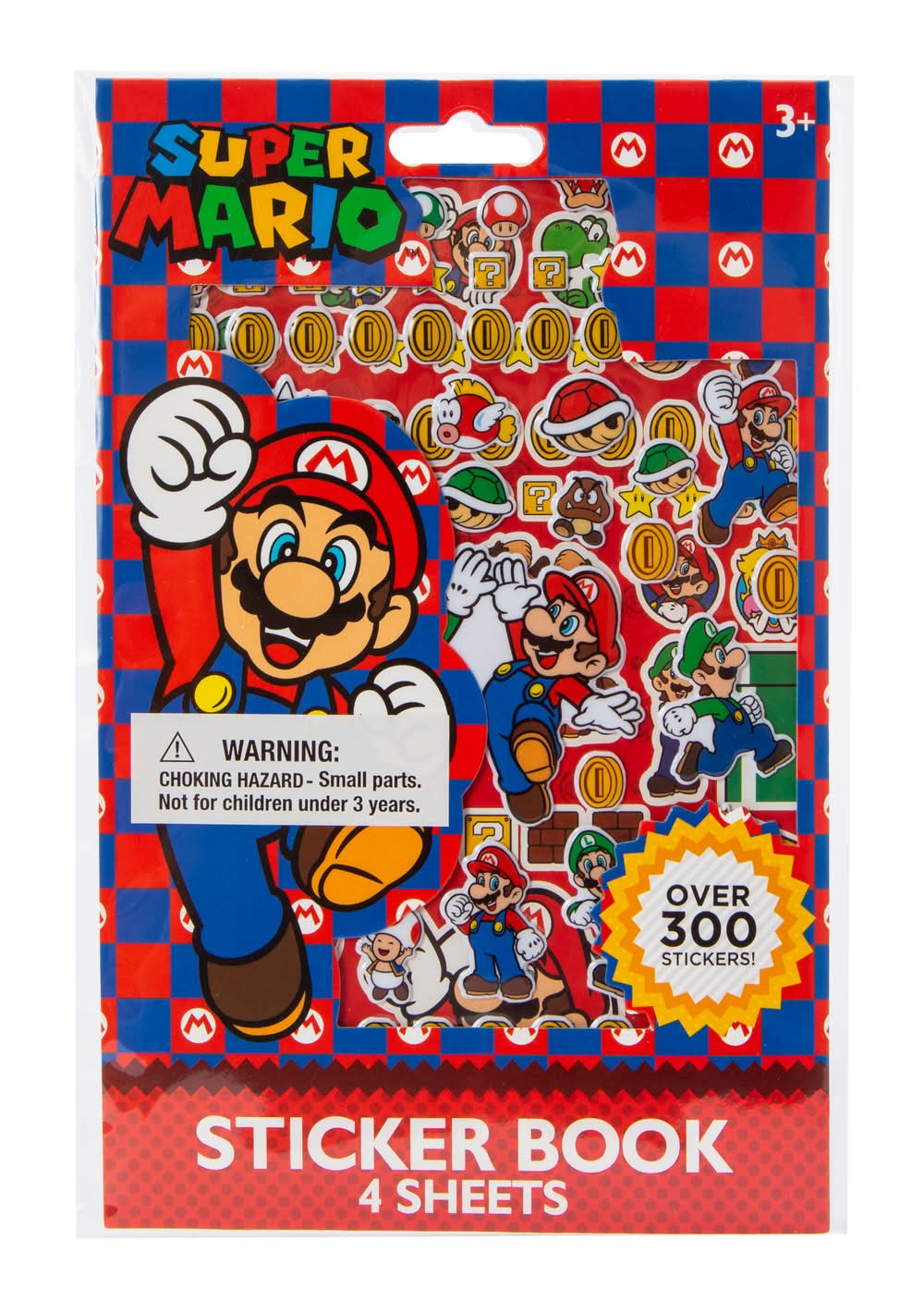 Sticker Book 4-Sheets Mario