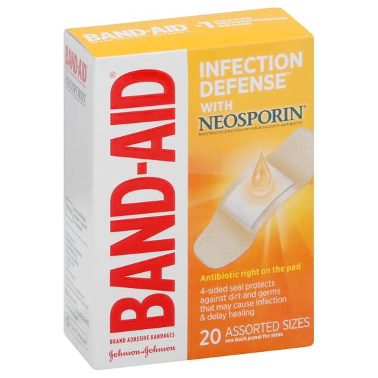 Band Aid Infection Defense With Neosporin Bandages (20 ct)