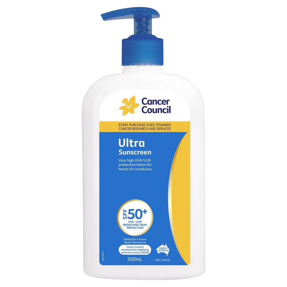 Cancer Council Sunscreen Ultra Spf50+ Delivery Near Me Order Online