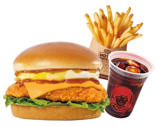 ロコモコスパイシーチキンフィレバーガーセット