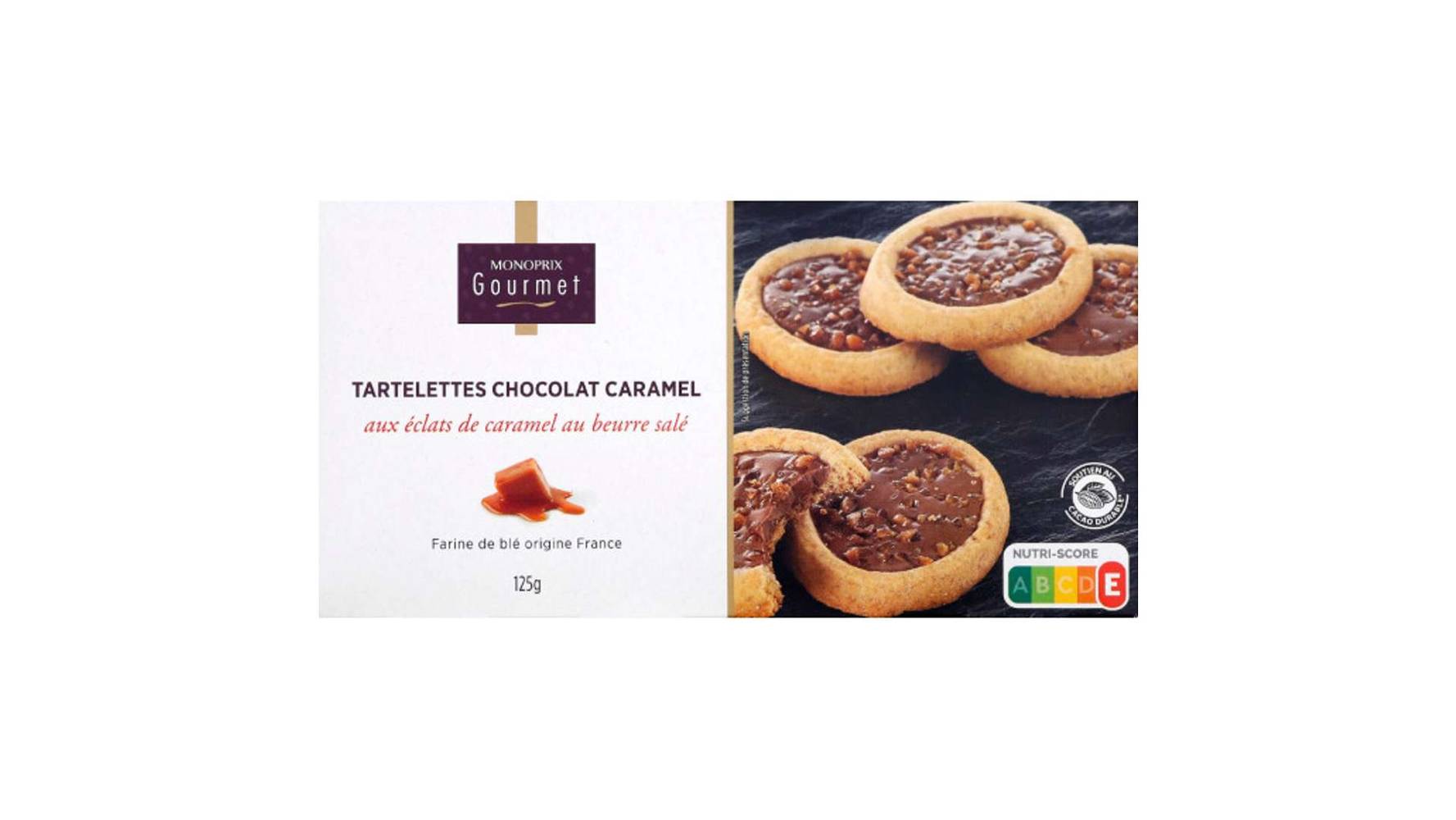 Monoprix Gourmet - Tartelettes, chocolat-caramel (125g)