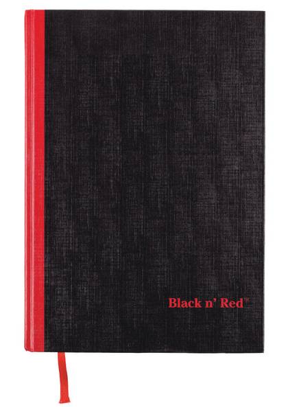 Black n' Red Journal 192 Pages Notebook, 11 3/4" X 8 1/4", Black-Red