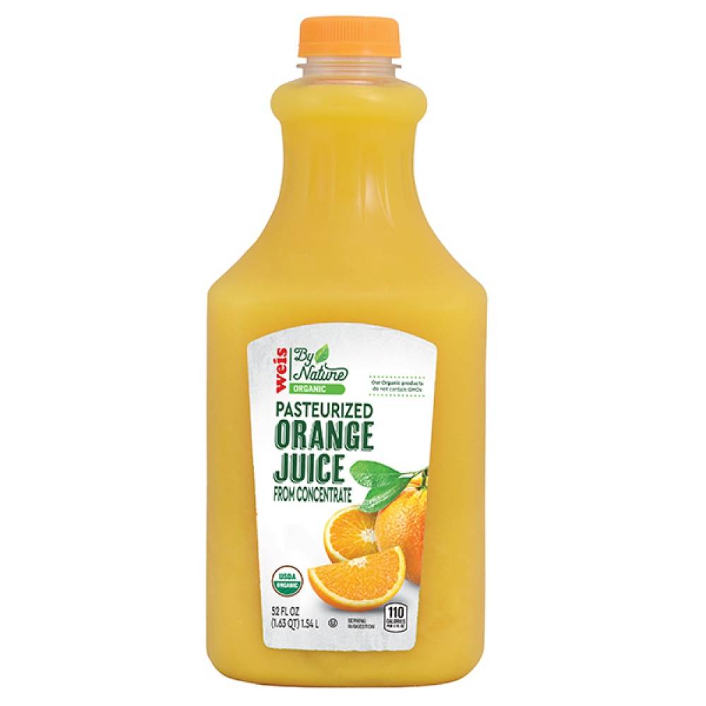 Weis By Nature Orange Juice Pasteurized Not From Concentrate (52 fl oz)